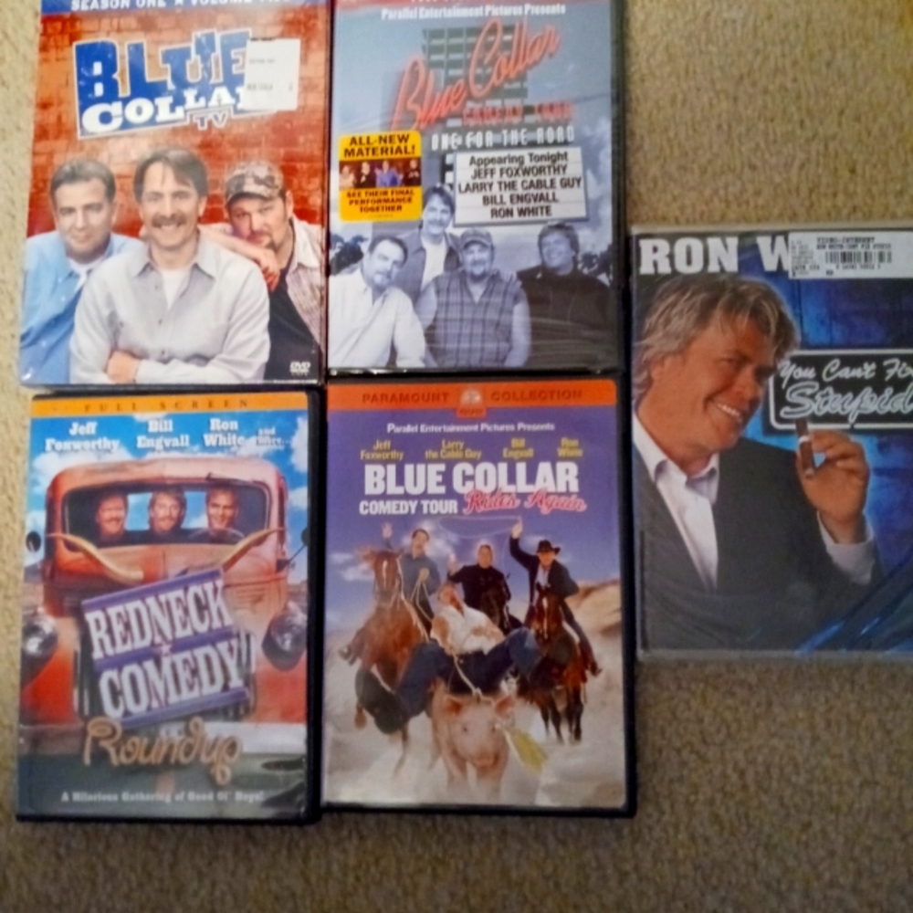 Five DVDs comedy